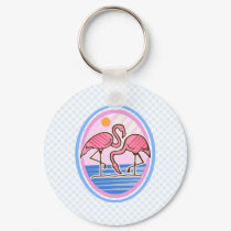 Flamingo Twins keychains