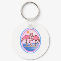 Flamingo Twins keychains