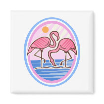 Flamingo Twins magnets
