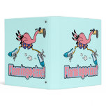 flamingocize jogging flamingo cartoon binders