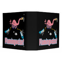 flamingocize jogging flamingo cartoon binders