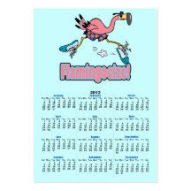 flamingocize jogging flamingo cartoon business card templates