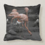 Flamingoes! Throw Pillow