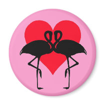 FlamingoLove1 Magnet