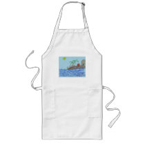 Flamingos at night aprons by pidgiefund Flamingos at night aprons