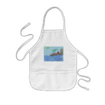 Flamingos at night aprons by pidgiefund Flamingos at night aprons