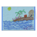 Flamingos at night cards