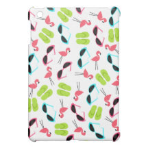 Flamingos Flip Flops & Sunglasses iPad Mini Case