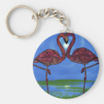 Flamingos keychains