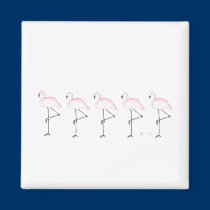 Flamingos Magnet magnets