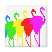 Flamingos magnets