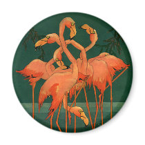 Flamingos magnets