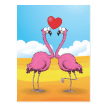 flamingos post card