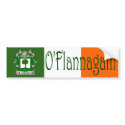 Flanagan Clan Irish/English Bumper Sticker bumper stickers by irishcountry Flanagan Clan Irish/English Bumper Sticker bumper stickers
