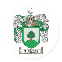 FLANAGAN FAMILY CREST -  FLANAGAN COAT OF ARMS stickers