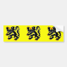 Flanders, Belgium flag Bumper Sticker