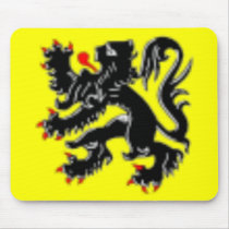 Flanders Belgium Flag Mousepad