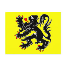 Flanders, Belgium flag Post Card