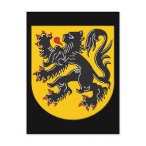 Flanders Coat Of Arms Postcard