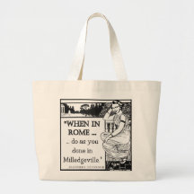 Flannery O'Connor "When In Rome" Beach Bag