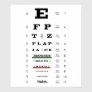 Flapjack Eye Exam Poster