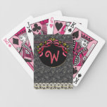 Flapper Chic (Monogrammed Playing Cards)