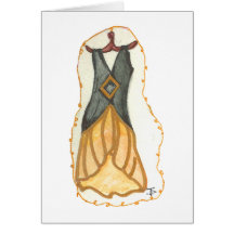 Flapper Dress Greeting Cards