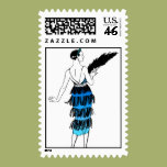 Flapper Dress With Fringe Stamps
