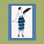 Flapper Dress With Fringe Postcards