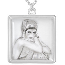 Flapper Girl Pendant