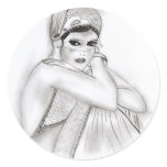 Flapper Girl Sticker