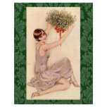 Flapper with Mistletoe Personalized Flyer
