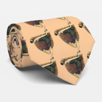 Flapper with Peacock Emblem Custom Ties