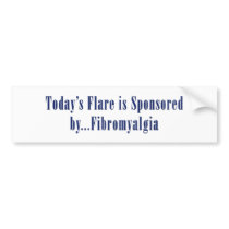 Flare Sponsored Fibro Bumper Sticker bumper stickers
