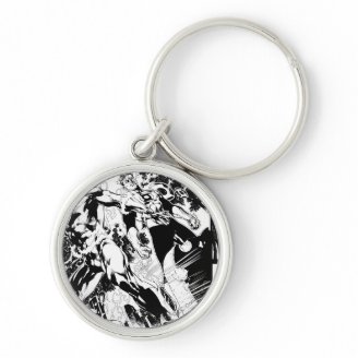 Flash and Green Lantern Panel 2 Keychain