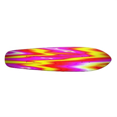 FLASH BACK BRIGHT PLASTIC OLD SCHOOL SKATEBOARD by FalconServices