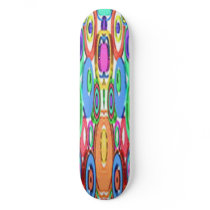 FLASH BACK BRIGHT PLASTIC SKATEBOARD