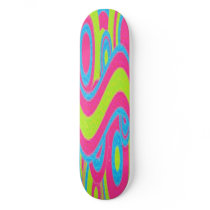 FLASH BACK BRIGHT PLASTIC SKATEBOARD