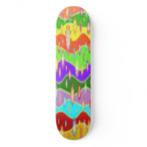 FLASH BACK BRIGHT PLASTIC SKATEBOARD