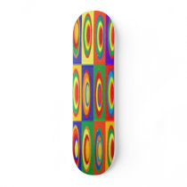 FLASH BACK BRIGHT PLASTIC SKATEBOARD