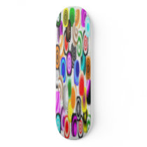 FLASH BACK BRIGHT PLASTIC SKATEBOARD
