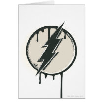 Flash Bolt Paint Grunge Greeting Card