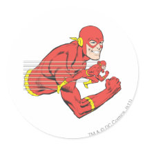 Flash Bust View Round Sticker