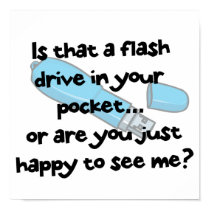 flash drive or happy to see me posters by geekme flash drive or happy to see me posters