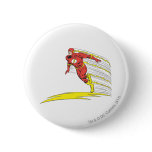 Flash Leaps Left Pinback Button