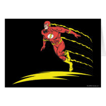 Flash Leaps Left Greeting Card