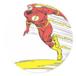 Flash Leaps Left Sticker