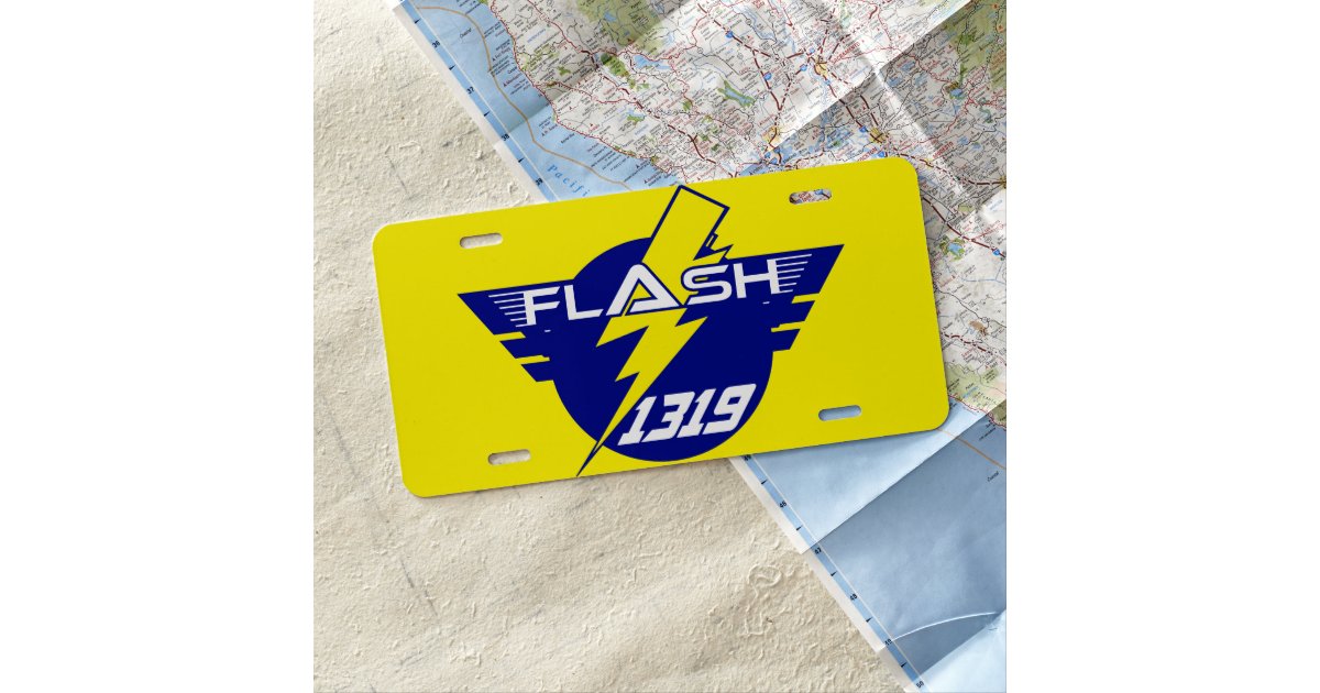 Flash License Plate Zazzle