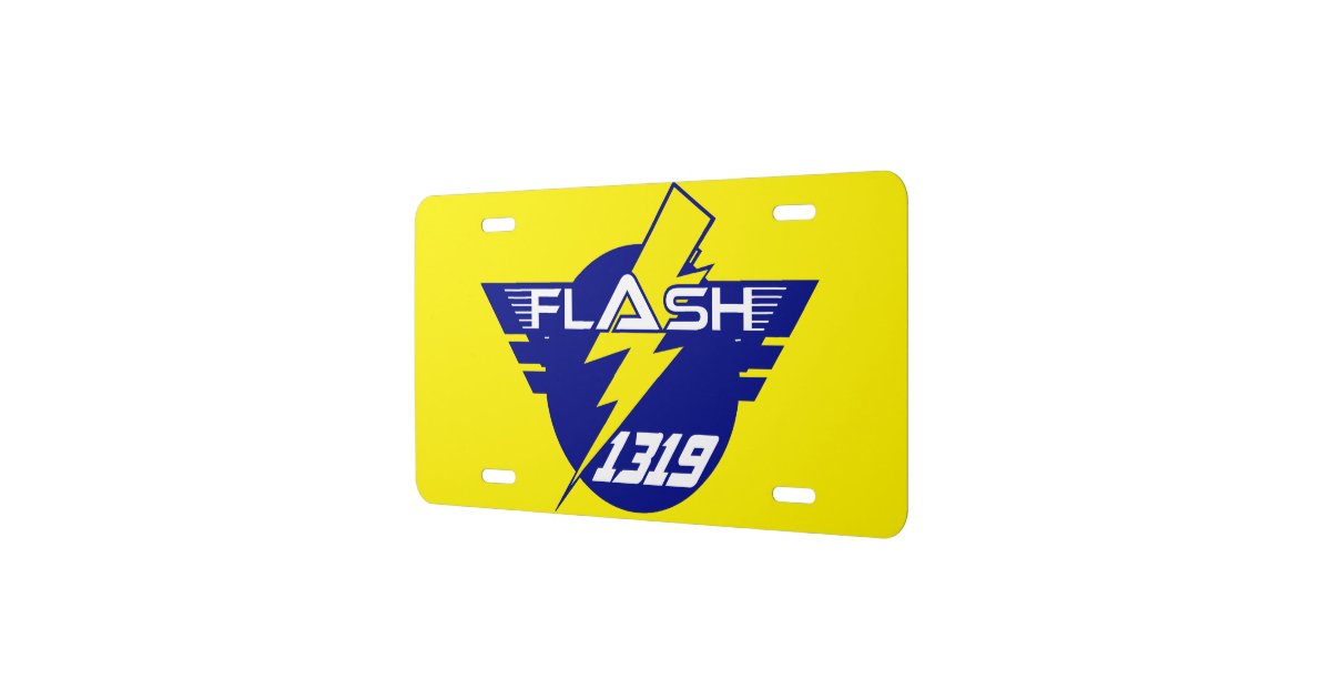 Flash License Plate Zazzle
