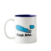 flash me flash drive design coffee mugs